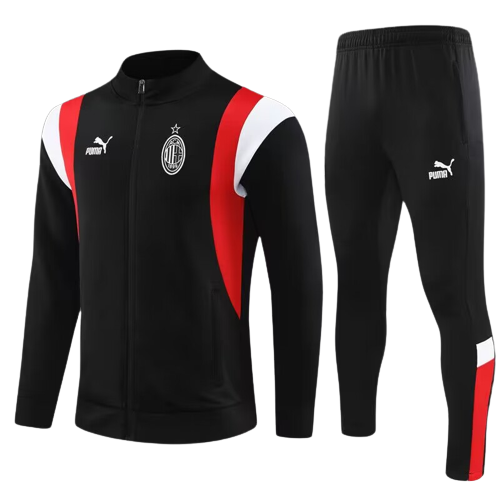 tute calcio bambino ac milan completo nero